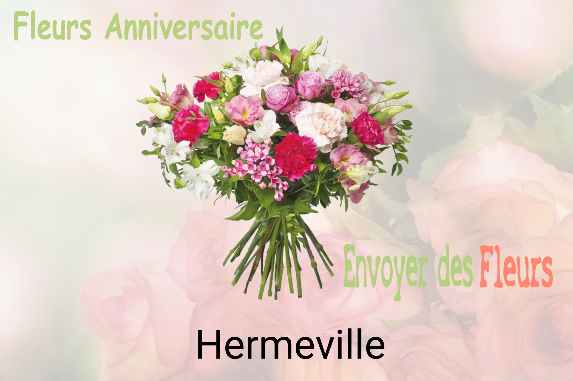 Bouquet de fleurs d’anniversaire livré à Hermeville